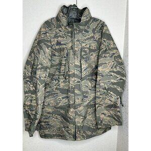 Valley Apparel Parka Jacket Mens Medium Long Camouflage APECS All-Purpose Milita